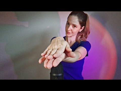 ASMR fast hand sounds and movements with tongue clicking for sleep - relax or study - tingles