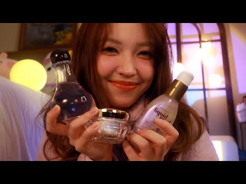 ASMR RP | Your Best Friend Gets You Ready to Sleep 🌙 (skincare, haircare, layered sounds)ft. Dossier