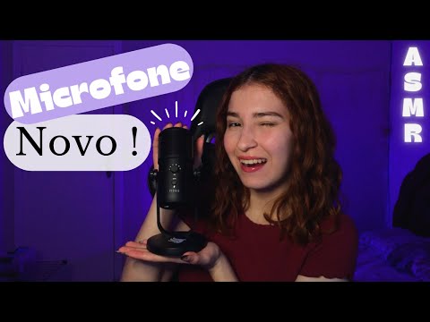 ASMR | COM O MICROFONE NOVO !!