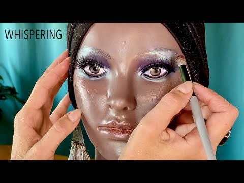 ASMR ITA Whispering 💄TRUCCO per una SERATA SPECIALE 💄Mannequin Make-Up Tutorial con Aisha