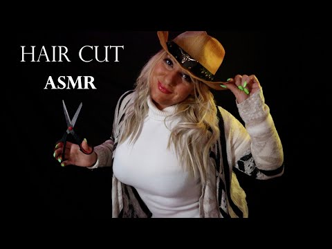 asmr hair cut