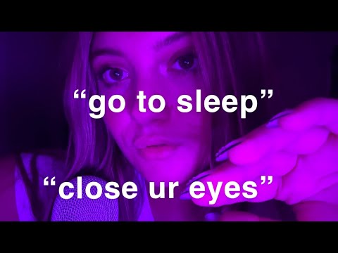 ASMR | repeating “close ur eyes” & “go to sleep” until u drift off 💤