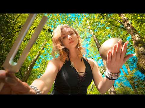 POV ASMR | Laying in the Woods: 528Hz Sound Healing & Deep Forest Reiki
