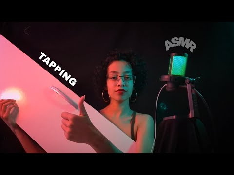 ASMR | TAPPING EM OBJETOS ALEATÓRIOS com SONS DE BOCA 