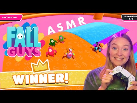 ASMR Fall Guys WINNER! (Whispering + Gum Chewing)