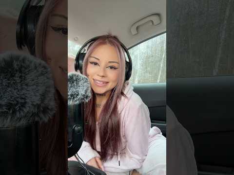 Relaxing ASMR in my car🌧️🍃 #asmrshorts #asmrvideo #asmrrain #rainsound #asmrsleep #karmaasmr
