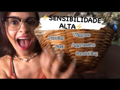 ASMR - fast aggressive ALOPRADO🤪 **Para pessoas sem fones de ouvido **