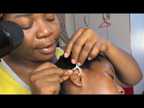 ASMR✨Dental floss, Hair pin, Tooth-pick Deep Ear Cleaning Plus shampoo hair wash