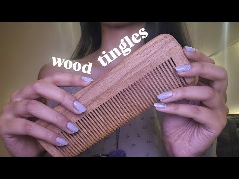 ASMR on wooden items 🪵|| semi-aggressive || ⋆˚✿˖°