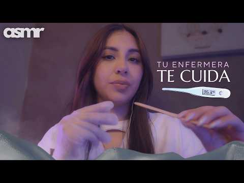 ASMR | Tu enfermera te cuida en cama cuando tienes fiebre 🤒🌡️
