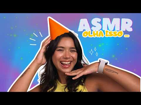 ASMR abrindo meus presentes de aniversário com você 🥳🎁
