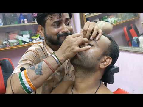 New technique of neck cracking | asmr Head & body massage by indian barber