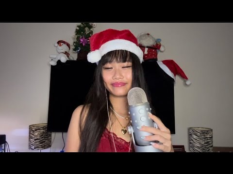 ASMR mouth sounds,christmas triggers,festive rambles ‧₊˚🎄✩ ₊˚🤶🏻⊹♡ (clicky whispers)