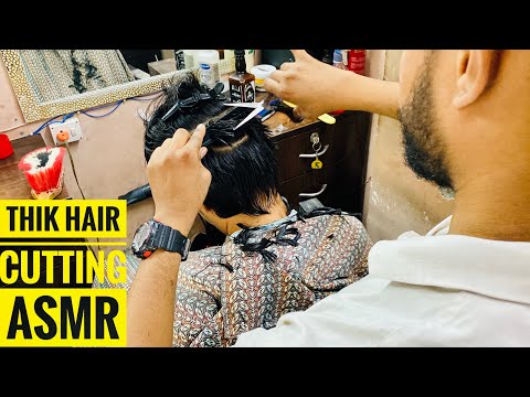 Thik Hair Cut ASMR By Indian Barber | Indian ASMR | Indian Salon