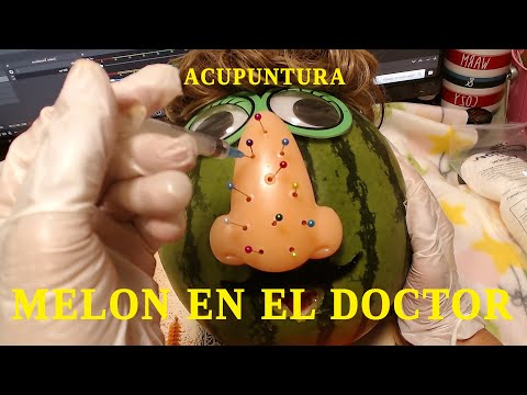 ASMR RAPIDA TRANSFORMACION DE UN MELON🍉ACUPUNTURA👃WATERMELON SATISFYING AUDIOVISUAL TINGLES