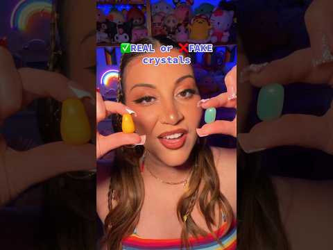 #ASMR - Real or Fake crystals? Let’s bite it to find out.