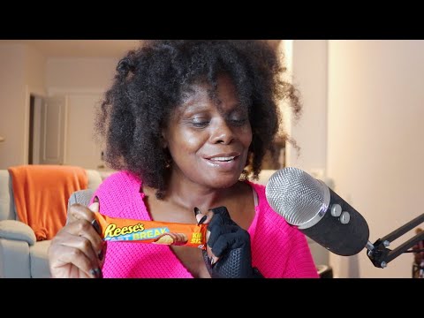 Reeses Chocolate Bar ASMR Eating Sounds