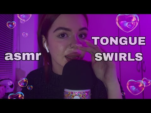 ASMR// IM BACK 🥵// Tongue swirls (wet mouth sounds)