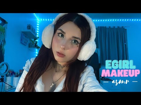 ❄️✨ASMR E-GIRL COLD MAKEUP✨|