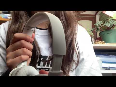 *ASMR* light gentle tapping on headphones, notebook, glass bottle and more -- lofi asmr (-ω- )