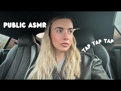My first time doing public ASMR & in multiple shops ✨ tapping, scratching, crinkles & camera tapping