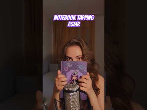 📚 Long nails tapping on notebook ASMR 💜 #asmr #asmrsounds #asmrtapping