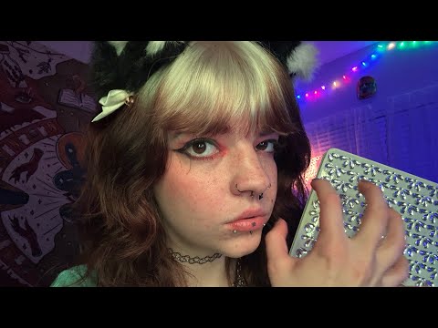 ASMR Fast&Aggressive Tapping, Scratching & Tracing🤍Soft Spoken *lofi* Triggers #lofi #asmr 