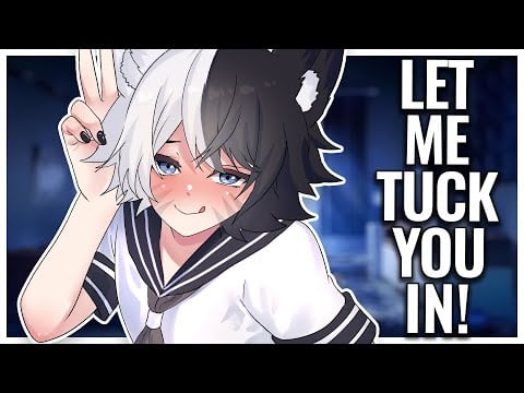 Femboy Boyfriend Tucks You Into Bed For The Night ASMR 🛏️
