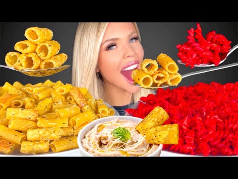 ASMR PASTA CHIPS AIR FRYER *RECIPE* EATING SOUNDS, HOT CHEETOS, TIKTOK PASTA CHIPS MUKBANG 먹방