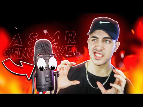 ASMR SONS DE BOCA com a SENSIBILIDADE ALTA no *MICROFONE NOVO*!