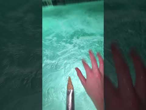 more random pool asmr at night #asmr #relaxandplay #lofiasmr #poolasmr
