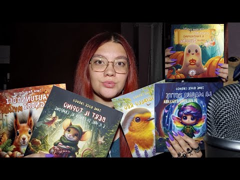 VI FACCIO RILASSARE con 5 FAVOLE NUOVE (Tapping, Whispering, Reading) 😴💜 | ASMR ITA