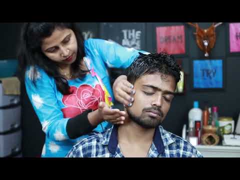 How We Shoot ASMR Massage Videos |  Lady Barber Head Massage Shooting ASMR Live