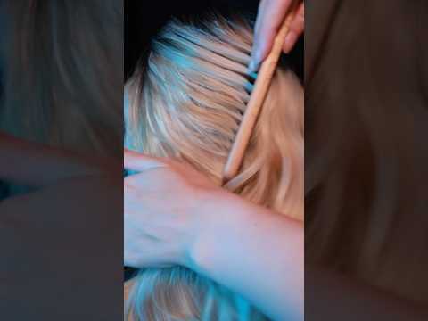 Hairbrushing for goodnight sleep 😴♥️ #asmr #asmrhair #asmrhairbrushing #asmrforsleep #hairplay