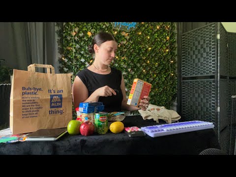 ASMR Grocery Store | Scanning, Crinkles, Typing, Paper Sounds