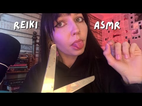 Fast and Aggressive ASMR Reiki Energy Cleansing (Plucking, Cutting, Mouth Sounds) 
