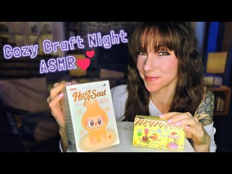 ASMR Craft & Chat 💕 Mini Food Making, Labubu Unboxing + Cozy Real Talk