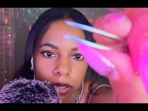 ASMR ✨ DOING YOUR EYEBROWS ✨ Shaping, Tweezing + Personal Attention Role Play