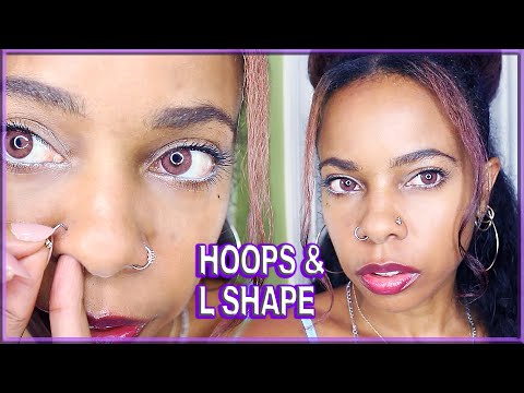 NOSE RINGS I LIKE // CHANGING A SEAMLESS HOOP & L SHAPE