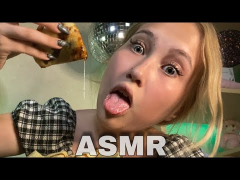 АСМР ЛИПКИЙ ИТИНГ БЛИНЧИКОВ С МЁДОМ🥞 | ASMR EATING PANCAKES WITH HONEY🥞