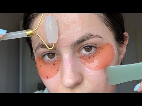 Asmr my skin care in 1 minute 🧖‍♀️