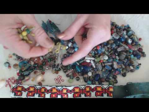 ASMR Whisper Show & Tell ~ Goodwill Glass Bead Haul