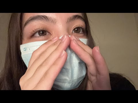 asmr, cupped whispers w/ mask + positive affirmations
