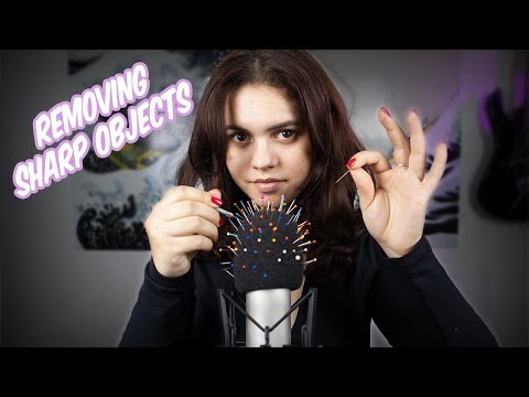 ASMR - Pulling Needles Out of Your Ears | Cleaning The Mic