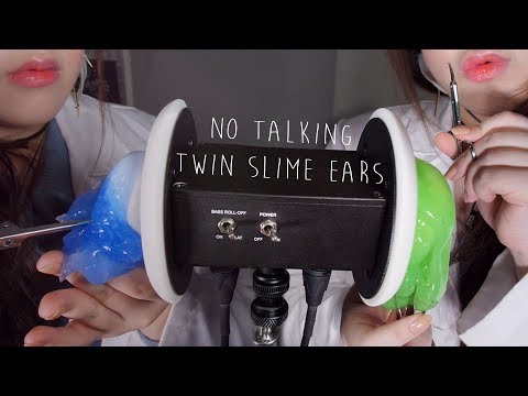 ASMR No Talking Twin Slime Ear Surgery (Last Series) 쌍둥이노토킹귀수술