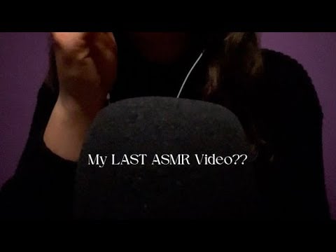 My Last ASMR Video...of 2024 (ramble + tapping, tracing, quiet whispers, & more random triggers)