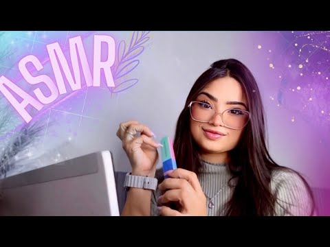 ASMR: RECEPCIONISTA DE CLÍNICA DE ESTÉTICA SEM NOÇÃO ! 