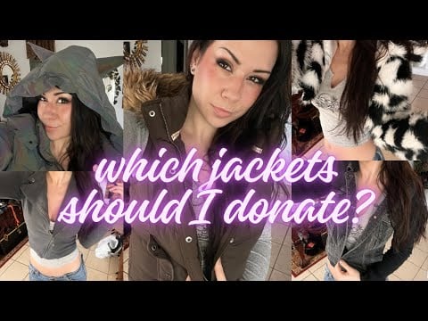 ASMR CLOSET CLEAN OUT. Jacket try-on. soft spoken, fabric sounds. Lofi. Featuring The Jacket Maker