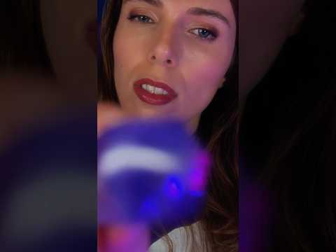 Crystal face tracing to make you sleepy 💜 ASMR #relaxing #asmrshorts #asmrtriggers