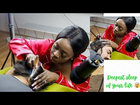 Very High CONCENTRATION Inspecting Hair With A Light | ASMR